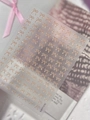 3D jelly bow nail stickers in champagne gold finish on transparent background - Orange