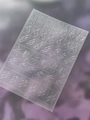 Tribal totem flame style nail art stickers with checkerboard pattern on transparent film - Irregular Style (YT T-13)