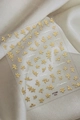 Gouden 3D reliëf bloemnagelstickers met Destiny-belettering op witte achtergrond - Goudstempel (YT7586Pro)