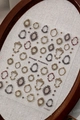 Vintage frame and gemstone nail art stickers with embossed floral textures YT7607 - Embossed Style (YT7607)