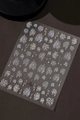 Holographic fireworks and stars nail art stickers YT7831 with laser finish - Rose Colored Film (YT7831) / Pink