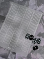 Checkerboard pattern nail art sticker set YTT-27 with black and white grid designs - Chessboard Style (YT T-27)