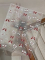 3D gold bow and star nail art stickers in red, white, and gold, item number YT7786 - Gold Stamping Style / Red (YT7786)