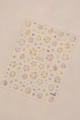 Nail stickers with colorful fireworks and stars design on YT7265 variant sheet - Fireworks Celebration Style (YT7265Ls)