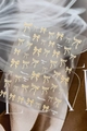 Elegant bow nail art stickers with pearlescent finish and shell luster YT7642 - YT7642Te Flesh