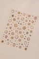 Fireworks Celebration laser nail stickers with sparkling stars and hearts patterns - Laser Fireworks Star Style (YT7266Ls)