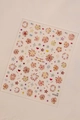 Laser fireworks and star nail stickers with holographic finish on beige leather background - Laser Holographic Five-pointed Star Style (YT7270Ls)