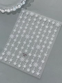 White snowflake nail stickers YT7792 featuring winter chain patterns for minimalist nail art - Plain White (YT7792Pm)