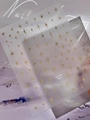 Self-adhesive gold star nail stickers YT7708 featuring sparkling celestial patterns - Crystal Gold Star Type (YT7708MeS)