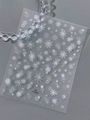 Stickers à ongles flocons de neige d'hiver avec finition laser argentée, modèle YT7846 - Film Starlight Petit Blanc (YT7846Xg)