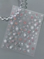 Autocollants ongles flocons de neige YT7848 blancs et holographiques pour manucure de fête - Film Rose Arc-en-ciel Petit Rose (YT7848Mc)