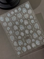 Autocollant à ongles laser holographique argent avec motif de feu d'artifice fête YT7905 - Film Lumière Étoilée Bleu (YT7905) / Bleu