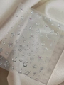 3D metallic silver star and moon nail art sticker sheet with pink accents, model YT7054 - Silver Pink Moon Star (YT7054Pro)