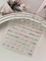 3D embossed nail art stickers with colorful bow designs and metallic finish YT7639 - Colorful Bowknot Combo (YT7639)