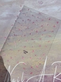 Pink butterfly nail art stickers with decorative pearl and rhinestone chain patterns - Red (YT7420 Pro)