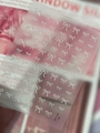 3D embossed white bow nail art stickers model YT7732 with elegant relief texture - Jelly Bowknot (YT7732Gd) / White
