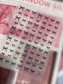 Elegant hand-drawn black bow nail art stickers in variant YT7733 for chic manicures - Jelly Bowknot (YT7733Gd) / Black