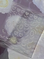 3D-Herz- und Perlen-Nagelsticker YT8136 mit geprägtem weißem Schmuckketten-Design - Reliefperlenstil (YT8136 P)