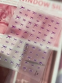Stickers nail art nœuds papillon 3D dégradé rose violet avec finition brillante YT7739 - Rose Pourpre