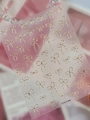 3D golden relief bow nail art stickers with metallic bead patterns on transparent backing - Large Gold Stamping Bowknot (YT7673Me)