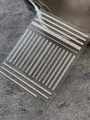 Silberne geprägte Böhmische Nagelaufkleber mit geometrischen Mustern und 3D-Metallstruktur - Heißprägung Silber Yt6748si