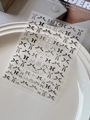 Elegant gold foil bow nail art stickers in black and white designs for manicures - Gold Foiling Black and White Bow Style (YT6357Me)
