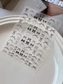 Elegant black and white bow nail stickers with gold accents, style code YT6359 - Gold Foiling White and Black Bow Style (YT6359Me)