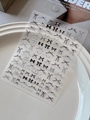 Bowknot nail art stickers in black and white styles for DIY manicure decoration YT6360 - Silver Foiling White and Black Bow Style (YT6360Si)