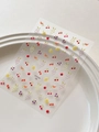 3D colorful fruit nail art sticker YT7078 featuring mini cherry and lemon patterns - Jelly Fruit Style (YT7078Gd)