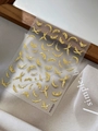 Golden embossed 3D star and moon nail stickers with metallic texture style ProYT6557 - Gold Hot Stamping Film (YT6557Pro)
