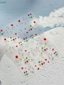 Süße Jelly-Ballon- und Feuerwerk-Nagelaufkleber mit bunten Herzmustern im 3D-Look - Gelee-Ballon-Feuerwerk-Stil (YT7079Gd)