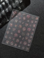Schillernde holografische Feuerwerk-Nagelsticker mit metallischem Glanz-Finish Modell YI7154 - Shell Light Yt7154te Rot