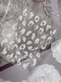 Squisiti adesivi per unghie con fiori e farfalle bianchi YT6920 con perle - Stile Floreale Farfalla in Rilievo 5D con Perla (YT6920)