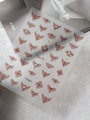 Baroque lace nail art stickers in reddish brown featuring vintage DIY patterns, style YT7090P - Pearl Style Brown (YT7090P) / Brown