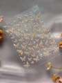 Holografische Laser-Schmetterlings-Nagelaufkleber mit Perlmuttglanz, Modell YT3770 - Muschelglanz YT3770Te