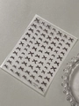 Sweet style nail art stickers featuring black bow patterns on transparent sheet YT7170 - Black (YT7170Pm)