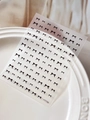 Self-adhesive black bow nail stickers with 3D embossed texture for DIY manicure YT7158 - Black Embossed Style (YT7158)