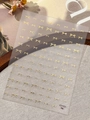 Stickers à ongles nœuds 3D dorés en relief modèle YT7721 avec finition métal - Style Bronzage Doré (YT7721Me)