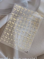 Autocollants nail art nœuds dorés en relief avec motifs de rubans élégants sur YT7410 - Nœud Brillant Or Marquage à Chaud (YT7410Me)