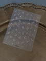 Detail of laser silver holographic star nail art stickers in a vintage bronze tray - Sparkle Star Style (YT5535Ls) / Silver Holographic