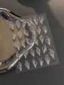 3D silver skull hand gesture nail stickers YT6395 for Gothic nail art designs - Silver Stamping Style (YT6395Si) / Silver