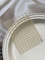 Golden embossed bow nail art stickers on a transparent sheet for elegant manicure - Gold / Gold YT6243Hj