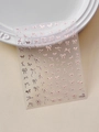 Macro shot of rose gold metallic bow nail art stickers with subtle 3D embossed texture - Rose Gold Style Bow (YT5506Gg)