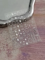 Silver metallic nail stickers featuring stars, bows, and cats, model YT5181 Si - Metallic Silver (YT5181Si)