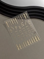 Golden embossed 3D nail art stickers with gothic skeletal designs and skulls - Gold Stamping (YT6770Me)