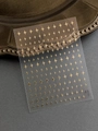 Star pattern nail stickers in metallic gold finish for elegant manicures, model YT5768 - Gold Stamping Star Style (YT5768Me)