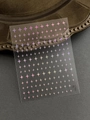 Laser holographic four-pointed star nail stickers with rainbow effect and clear backing - Rose Multicolor Glossy Star Style (YT5771Mc)