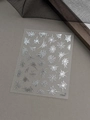 Silver embossed spider web nail stickers for Halloween, metallic finish style YT6567 - Hot Stamping Silver Spider Web (YT6567Si)