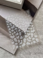 Minimalistische witte bloemen nagelstickers op transparante drager, set van twee stuks - Witte Bloem Stijl (YT6223) / Vlak YT6223Pm Wit