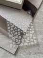 Bloemen nagelstickers met delicate witte en gele bloemen op transparante folie YT6224 - Groen/Gele Bloem Stijl (YT6224) / Vlak YT6224Pm Groen